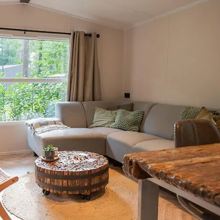 Alpesi faház Forest Finest, Luxe Met Hot Tub Mooie Overkapping En Prachtige Tuin Met Veel Privacy Hoenderloo