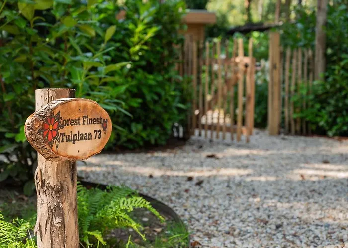 Forest Finest, Luxe Met Hot Tub Mooie Overkapping En Prachtige Tuin Met Veel Privacy شاليه